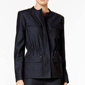 NWT Tommy Hilfiger Indigo Blue Zip Jacket size 8